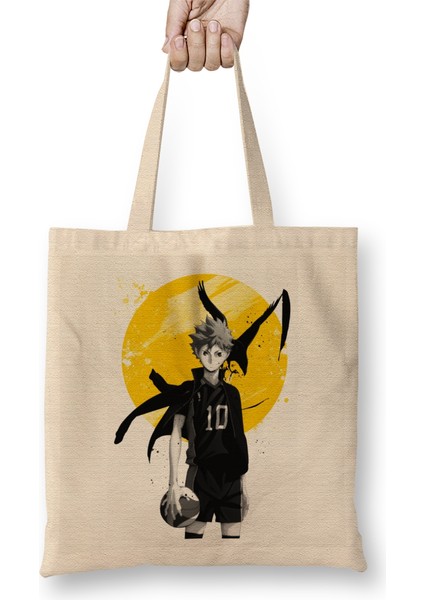 Haikyuu Shoyo Hinata Bez Çanta Uzun Saplı