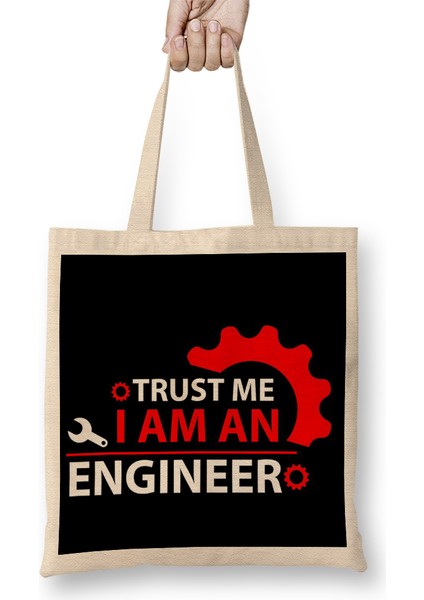 I Am A Mechanical Engineer 04 Bez Çanta Uzun Saplı