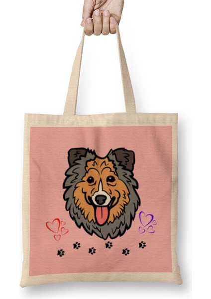 Funny Dog Lover Gift For Women Men Bez Çanta Uzun Saplı