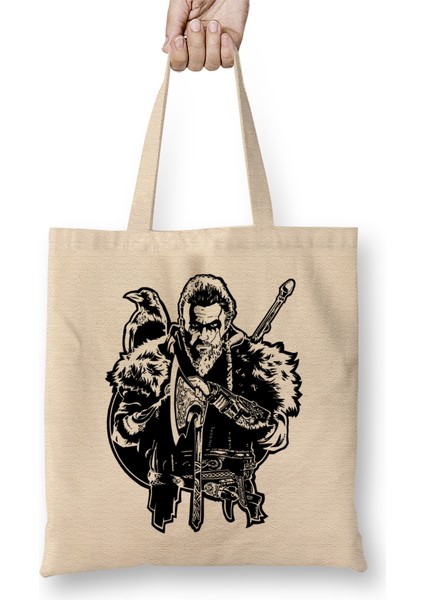Assassins Creed Valhalla Eivor The Viking Bez Çanta Uzun Saplı