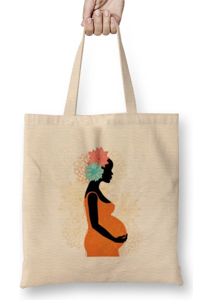 Mother Day Gift 2021 Mother Day Galaxy Mom 2021 Bez Çanta Uzun Saplı