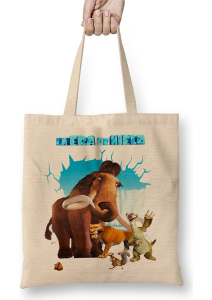 Era Del Hielo Çocuklara Hediye Bez Çanta Uzun Saplı