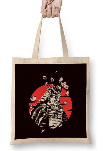 Japan Flag Japanese Art Samurai Shinobi Warrior Ninja Katana Bez Çanta Uzun Saplı