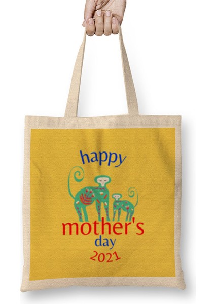 Mothers Day 2021 Cute Mom Bez Çanta Uzun Saplı