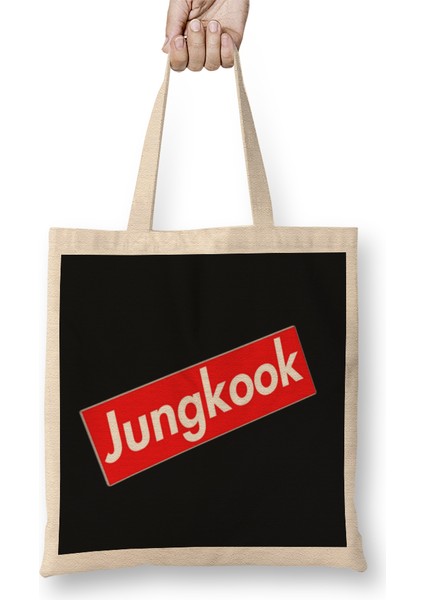Bts Gungkook Jungkook Bez Çanta Uzun Saplı
