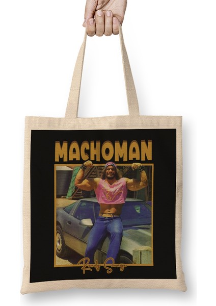 Macho Man Randy Savage Retro Bez Çanta Uzun Saplı