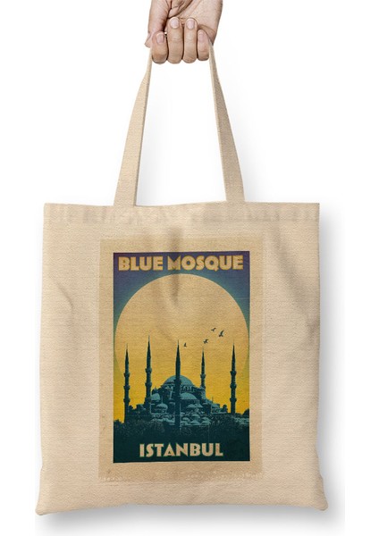 Sultanahmet Camii Bez Çanta Uzun Saplı