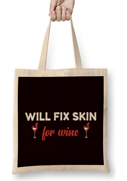 Will Fix Skin For Wine Dermatologist Dermatology Skin Doctor Bez Çanta Uzun Saplı