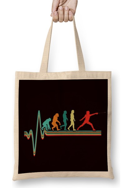 Retro Fencer Evolution Heartbeat Fencing Rapier Epee Saber Bez Çanta Uzun Saplı