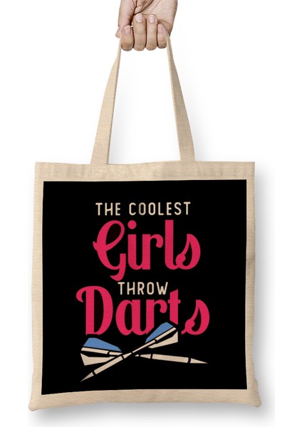 Coolest Girls Throw Darts Arrow Dartboard Dart Player Board Bez Çanta Uzun Saplı