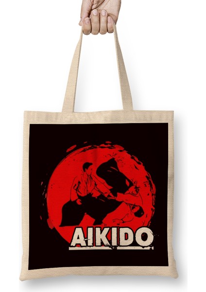 Aikido Master Fighter Martial Arts Coach Fight Self Defense Bez Çanta Uzun Saplı