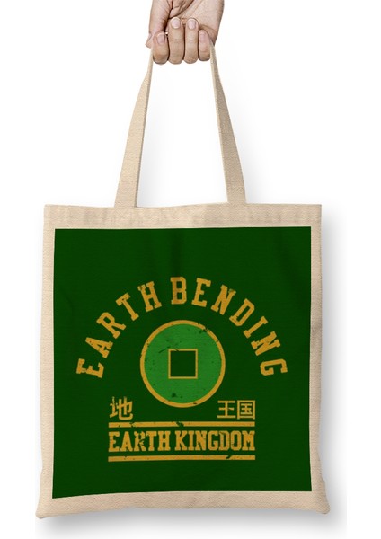 Earth Bending-1 Bez Çanta Uzun Saplı