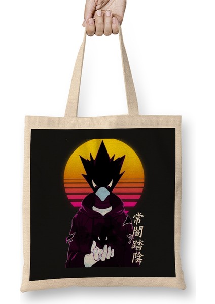Tokoyami Fumikage Dark Shadow Boku No 01 Bez Çanta Uzun Saplı