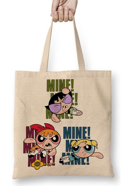 Powerpuff Girls 011 Bez Çanta Uzun Saplı