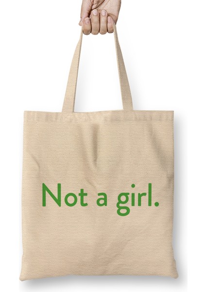 Not A Girl Janet The Good Place Bez Çanta Uzun Saplı