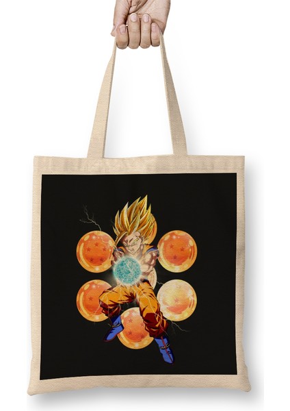 Super Saiyan 2 Gohan 01 Bez Çanta Uzun Saplı
