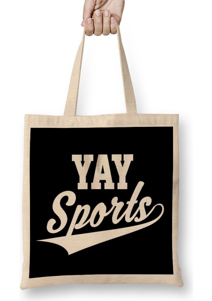 Funny And Sarcastic Yay Sports T Bez Çanta Uzun Saplı