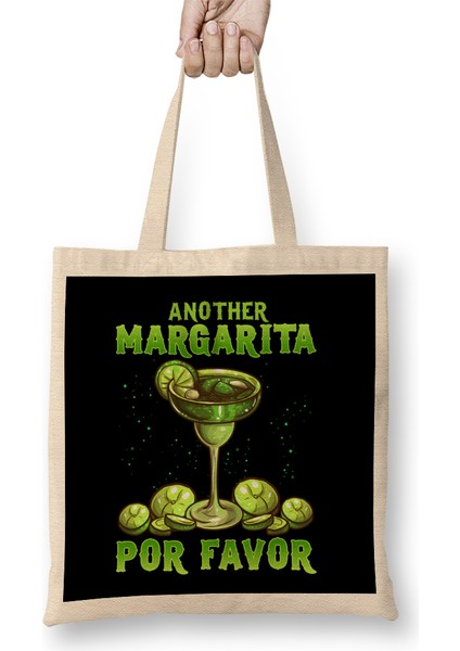 Funny Another Margarita Por Favor Cute Drinking Bez Çanta Uzun Saplı