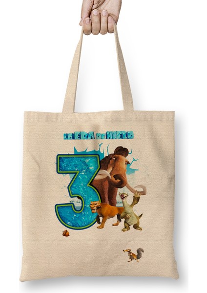 Era Del Hielo Çocuklara 3 Üç Yaş Hediyesi Bez Çanta Uzun Saplı