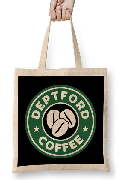 Deptford Coffee Starbucks Bez Çanta Uzun Saplı