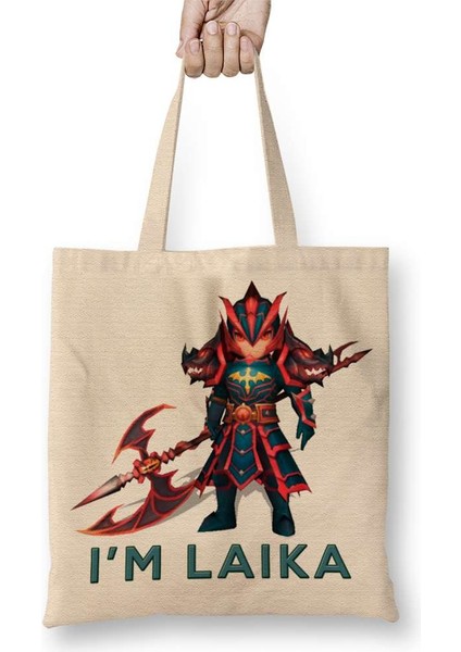 Laika Fire Dragon Knight Summoners Bez Çanta Uzun Saplı