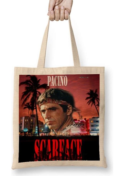 Scarface Al Pacino Bez Çanta Uzun Saplı