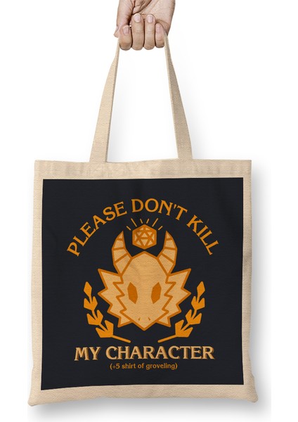 Dungeons And Dragons Grovelling Shirt Bez Çanta Uzun Saplı