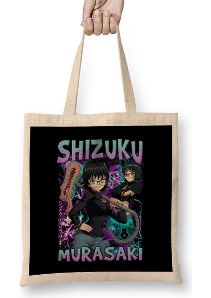 Shizuku Murasaki Bez Çanta Uzun Saplı