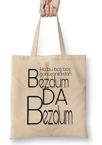 Bezdum Da Bezdum Karadeniz Bez Çanta Uzun Saplı
