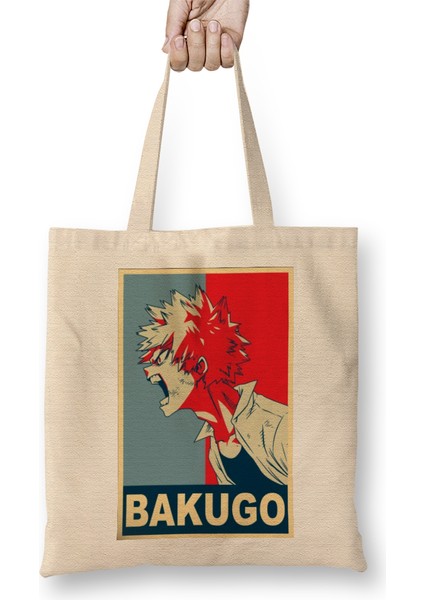 Bakugo My Hero Academia Bez Çanta Uzun Saplı