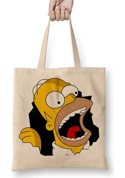 Homer Simpson Bez Çanta Uzun Saplı