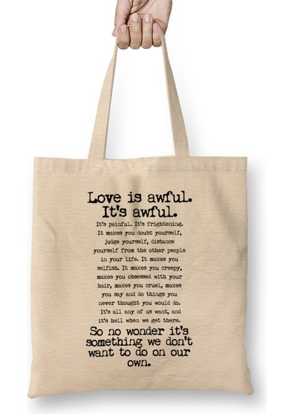 Fleabag Love Quote Fleabag Wedding Speech Bez Çanta Uzun Saplı