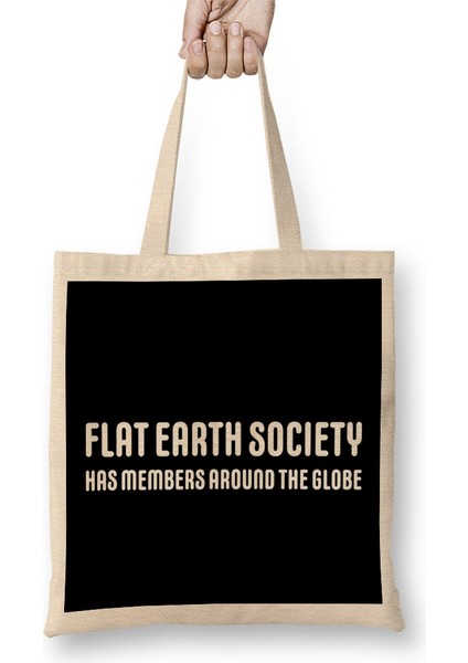 Members Around The Globe The Flat Earth Society Bez Çanta Uzun Saplı