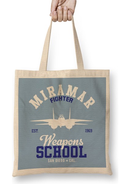 Top Gun Miramar Weapons School Bez Çanta Uzun Saplı