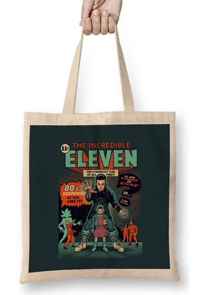 Stranger Things The Incredible Eleven Bez Çanta Uzun Saplı