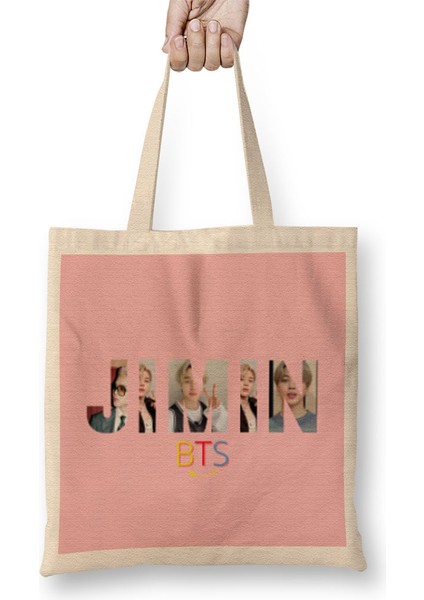 Jimin Bts Army Gıft University Bez Çanta Uzun Saplı