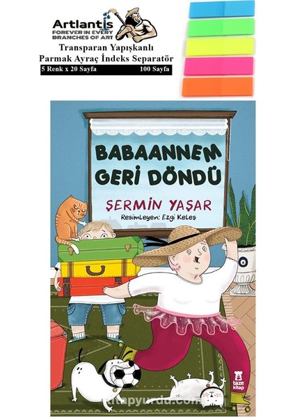 Babaannem Geri Döndü Şermin Yaşar 160 Sayfa Karton Kapak 1 Adet Fosforlu Transparan Kitap Ayraç - Şermin Yaşar