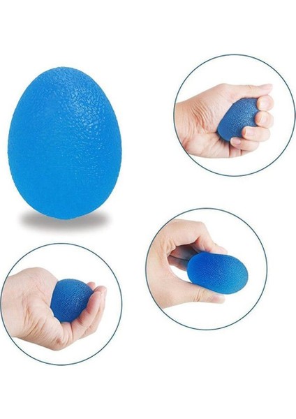 Yumurta Top, Silikon El Egzersiz Topu Mavi (Sert) modelleri