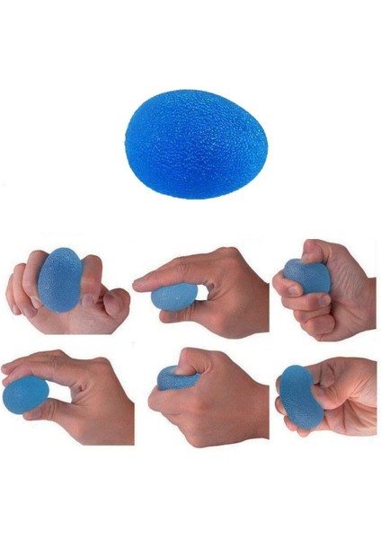 Yumurta Top, Silikon El Egzersiz Topu Mavi (Sert) fırsatları