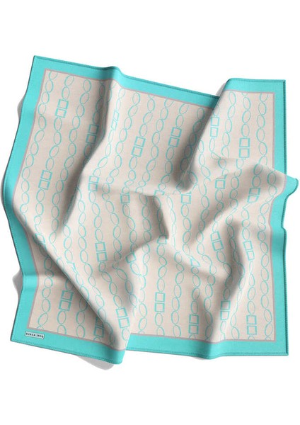 Mint Zincir Desen Twill Ipek Eşarp fırsatları