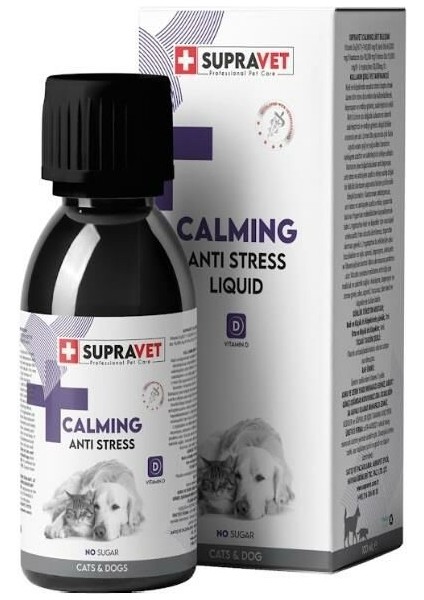 Anti Stress Kedi ve Köpekler Için Sıvı Sakinleştirici Damla 100ML