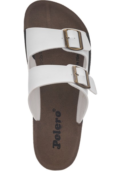 Günlük Kadın - Erkek Çift Tokalı Bantlı Desenli Mantar Taban Terlik 245 - 77734 - 34132 fırsatları