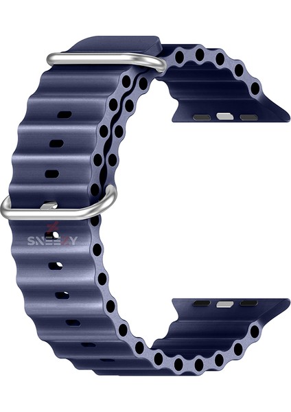 Sneezy Apple Watch 49MM Ultra Seri Uyumlu Seaflex Ocean Silikon Kordon indirimleri