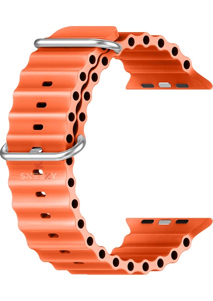Sneezy Apple Watch 49MM Ultra Seri Uyumlu Seaflex Ocean Silikon Kordon indirimleri