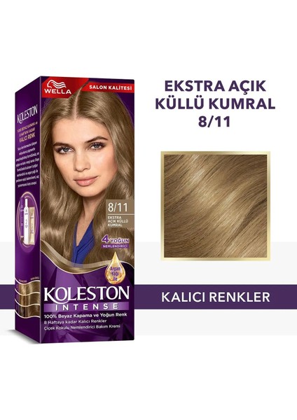 Koleston Intense Saç Boyası 8/11 Ekstra Açık Küllü Kumral - Salon Kalitesi