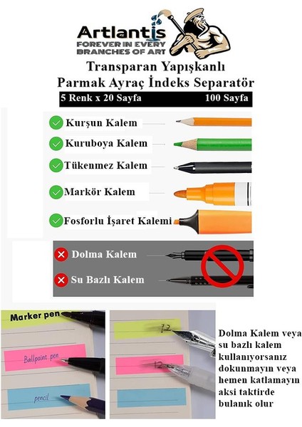 Kuyucaklı Yusuf 1 Adet Fosforlu Transparan Kitap Ayraç 1 Paket - Sabahattin Ali