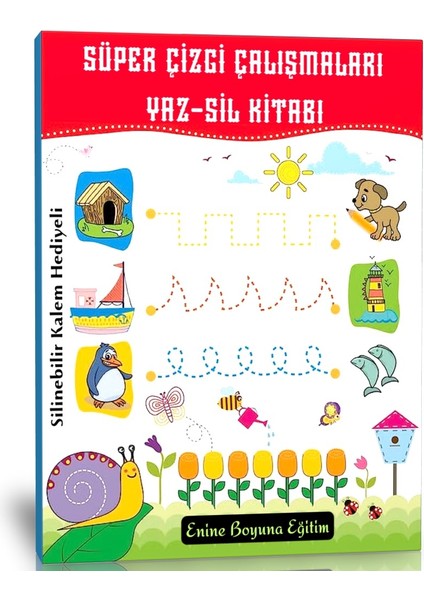 Süper Çizgi Çalışmaları Yaz-Sil Kitabı