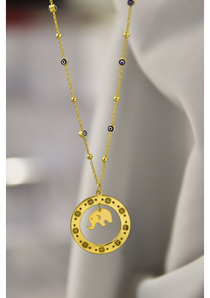 925 Ayar Gümüş Yunan Mitolojisi Helios Çemberli,gücün Tılsımı Fil Sembolü Nazar Mineli Zincir Kolye fiyatları