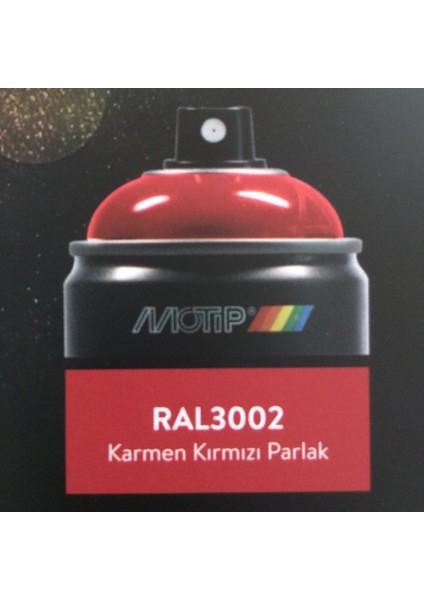 Motip Carat 400 ml Ral 3002 Karmen Kırmızı Akrilik Sprey Boya