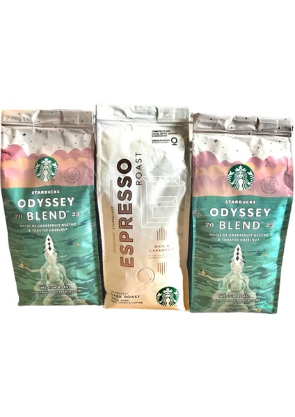 Espresso & 2 Adet Odyssey Blend Filtre Kahve 3 x 250 gr